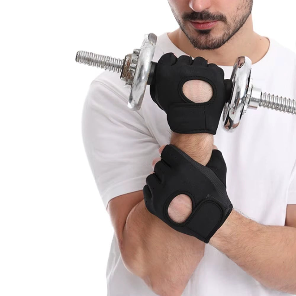 Finger Bodybuilding Training Silicone Palm Weightlifting Gloves Fitness Gloves Dumbbells Gloves Fitness Gym Mittens