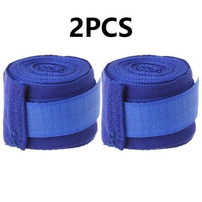 2PCS 1.5/2/3/5M Boxing Training Bandages Cotton Sports Bandages Sanda Kick Boxing Mma Hand Gloves Wraps Belt Boxing Sports Strap