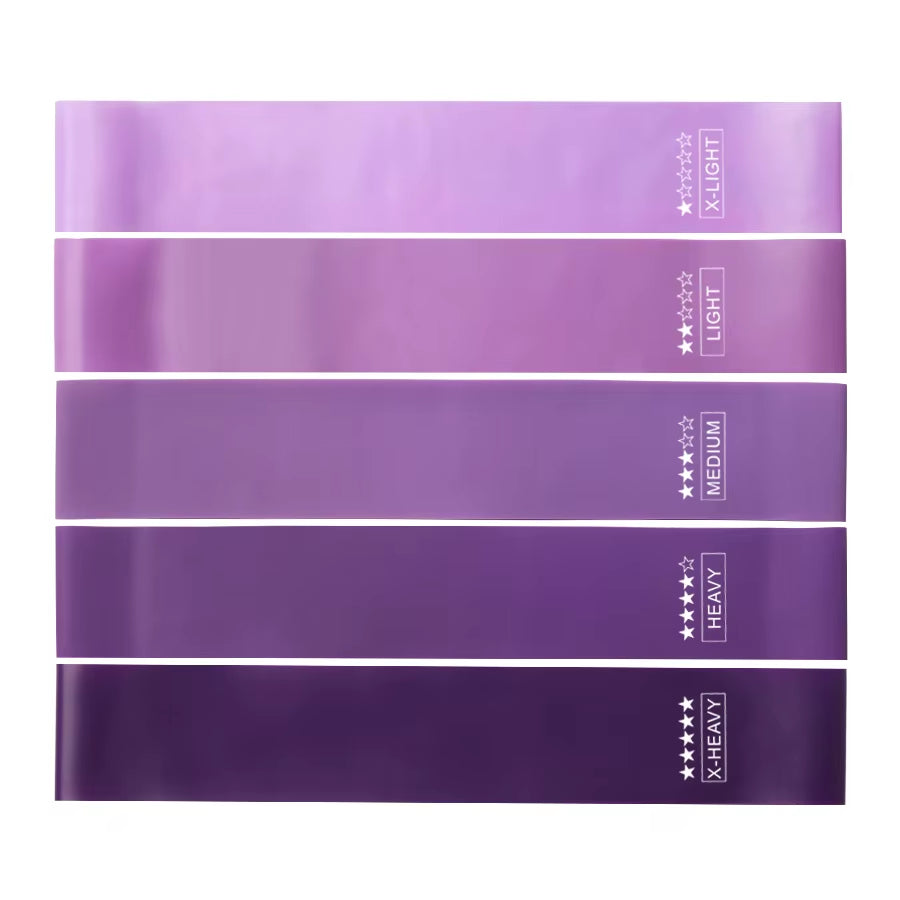 5 Different Levels Resistance Bands Yoga Sport Exercise Elastic Fitness Bands Workout Pilates Home Rubber Bands Gym Accessories