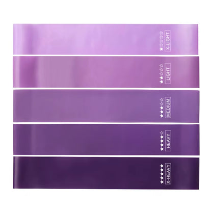 5 Different Levels Resistance Bands Yoga Sport Exercise Elastic Fitness Bands Workout Pilates Home Rubber Bands Gym Accessories