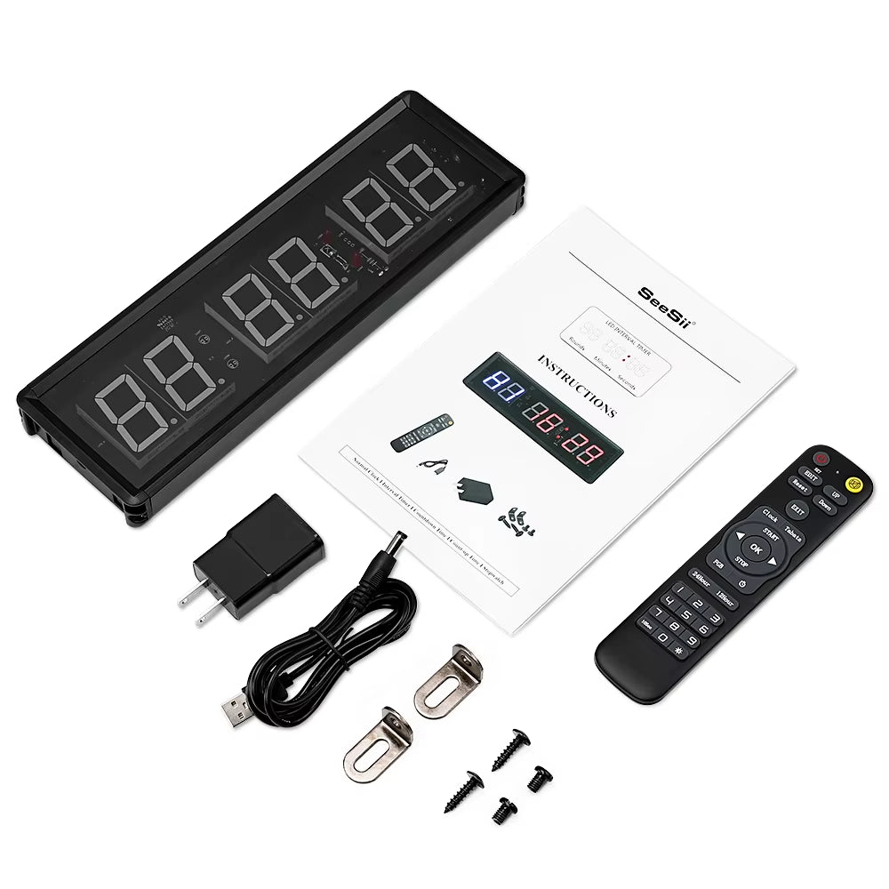 Programmable Remote Control LED Crossfit Timer Interval Timer Garage Timer Sports Training Clock Crossfit Gym Timer
