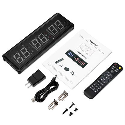 Programmable Remote Control LED Crossfit Timer Interval Timer Garage Timer Sports Training Clock Crossfit Gym Timer