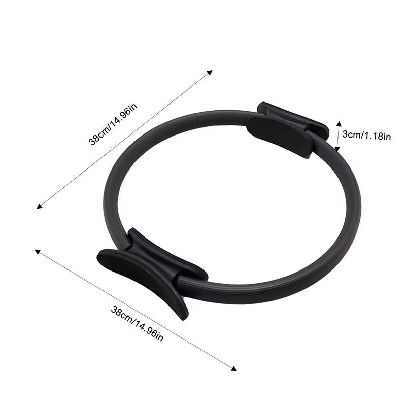 Pilates Circle 15-Inch Yoga and Pilates Ring Equipment Professional Adductor Exerciser Pilates Accessories for Toning Arms