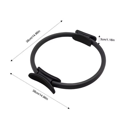 Pilates Circle 15-Inch Yoga and Pilates Ring Equipment Professional Adductor Exerciser Pilates Accessories for Toning Arms
