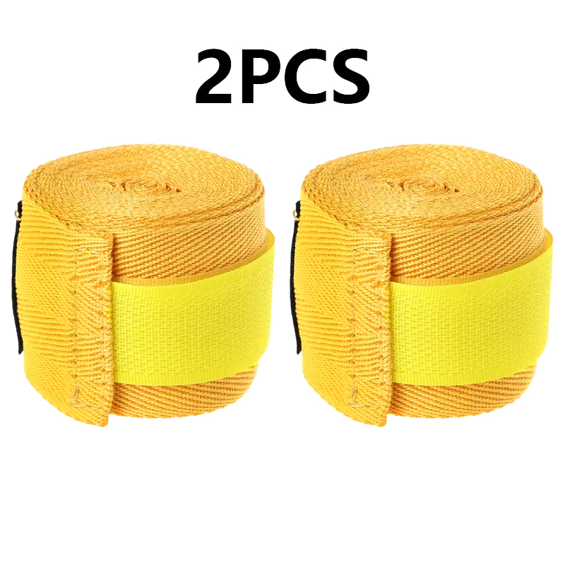 2PCS 1.5/2/3/5M Boxing Training Bandages Cotton Sports Bandages Sanda Kick Boxing Mma Hand Gloves Wraps Belt Boxing Sports Strap