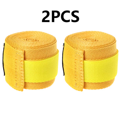 2PCS 1.5/2/3/5M Boxing Training Bandages Cotton Sports Bandages Sanda Kick Boxing Mma Hand Gloves Wraps Belt Boxing Sports Strap