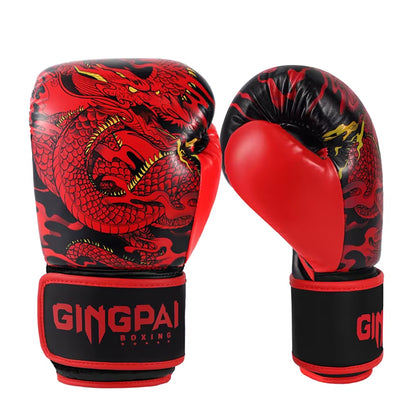 10/12/14OZ Thickened Boxing Gloves for Men and Women, Sanda Boxing Gloves, Combat Training for Children, Adult Muay Thai