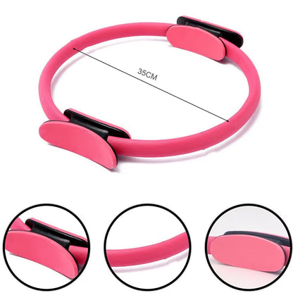Yoga Fitness Ring Circle Pilates Women Girl Exercise Home Resistance Elasticity Yoga Pilates Ring Circle Gym Workout Pilates Acc