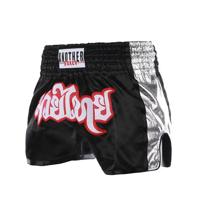 MMA Shorts for Kids & Adults, Muay Thai Shorts Boxing, Embroidered, Martial Arts Clothing for Muay Thai and Taekwondo Training