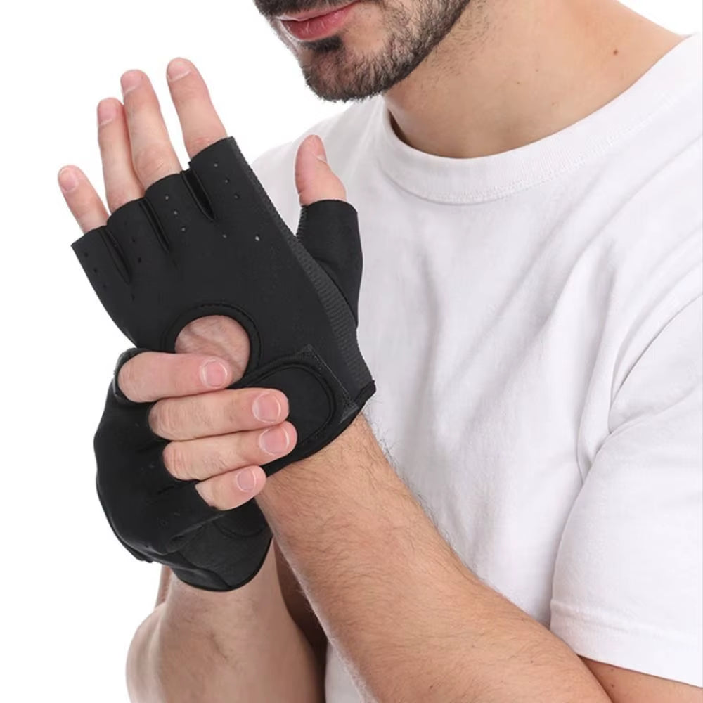 Finger Bodybuilding Training Silicone Palm Weightlifting Gloves Fitness Gloves Dumbbells Gloves Fitness Gym Mittens