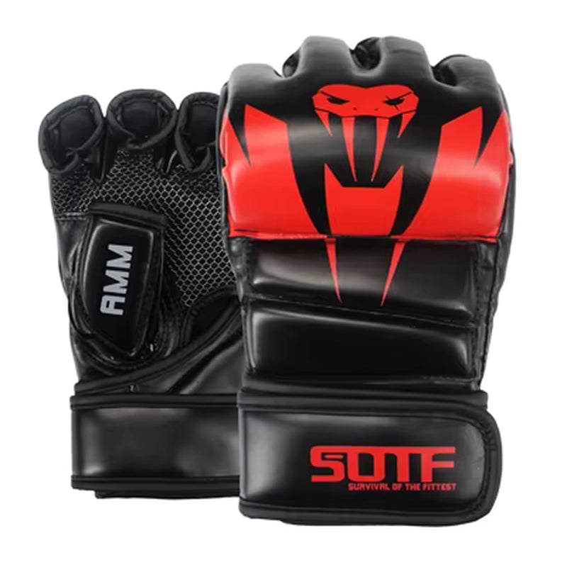 SOTF White MMA Venomous Snake Multicolor Boxing Gloves MMA Gloves Tiger Muay Thai Muay Thai Boxing Fight Glove Sanda Pads Box