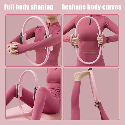 Pilates Circle 15-Inch Yoga and Pilates Ring Equipment Professional Adductor Exerciser Pilates Accessories for Toning Arms