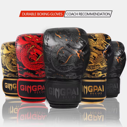 10/12/14OZ Thickened Boxing Gloves for Men and Women, Sanda Boxing Gloves, Combat Training for Children, Adult Muay Thai