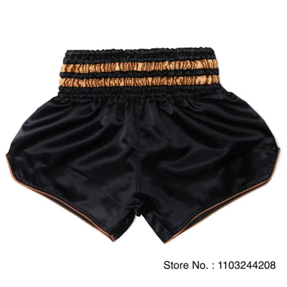 Muay Thai Shorts No Logo Boxing Shorts Mens Womens Kids Grappling Kickboxing Cage Fighting Shorts Plain Martial Arts Clothing