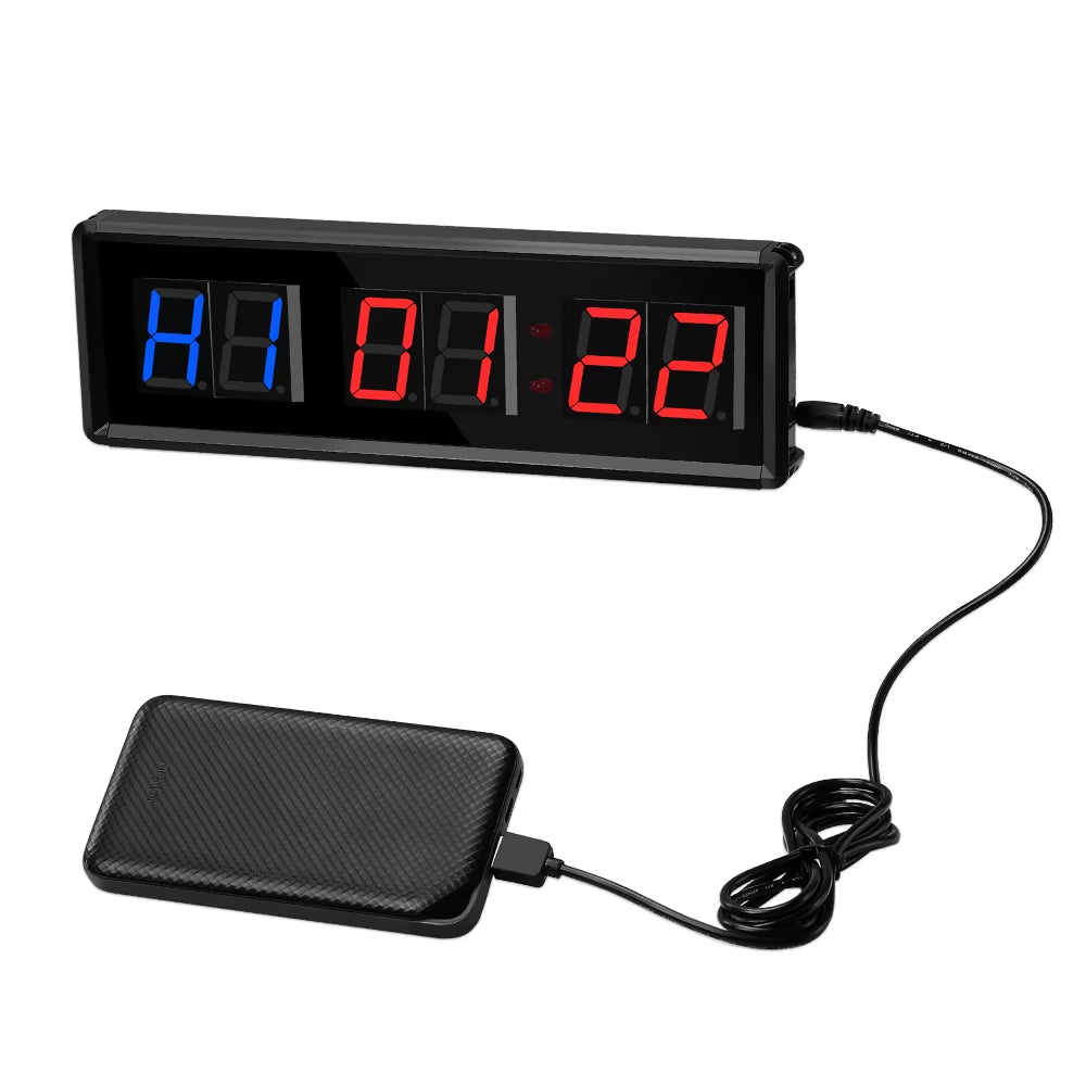 Programmable Remote Control LED Crossfit Timer Interval Timer Garage Timer Sports Training Clock Crossfit Gym Timer