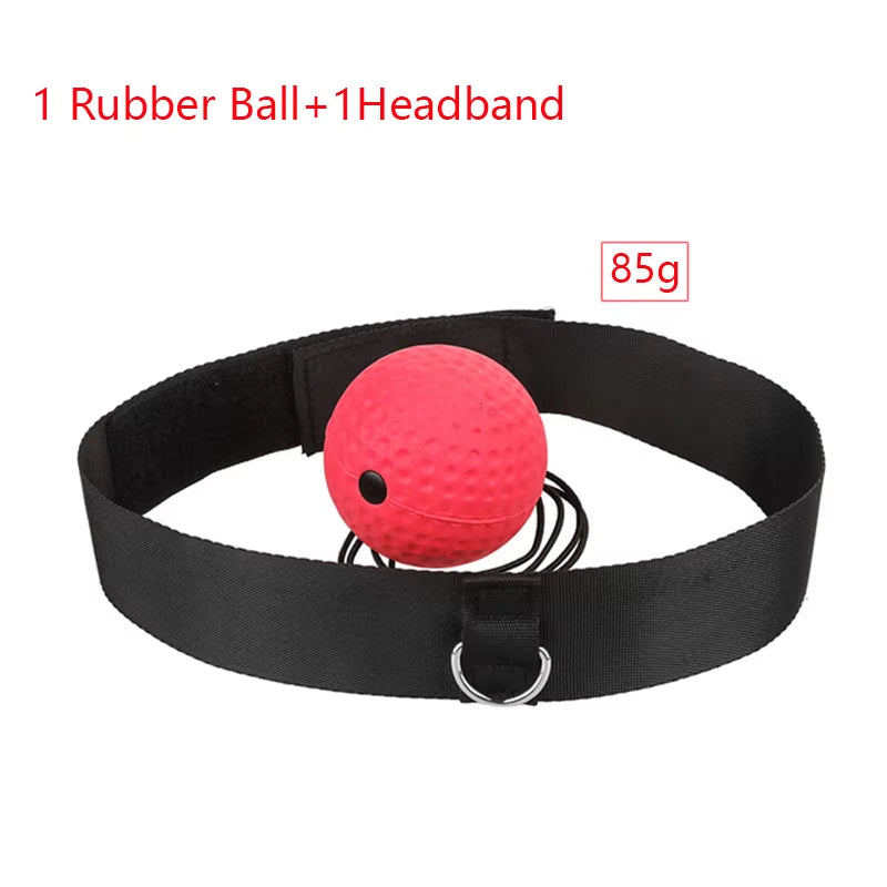 Boxing Reflex Ball Speed Force Punching Bag Fitness MMA Sanda Raising Reaction Hand Eye Agility Training Headband Gym Muay Thai