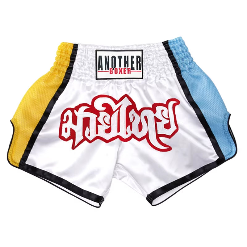 Muay Thai Shorts No Logo Boxing Shorts Mens Womens Kids Grappling Kickboxing Cage Fighting Shorts Plain Martial Arts Clothing