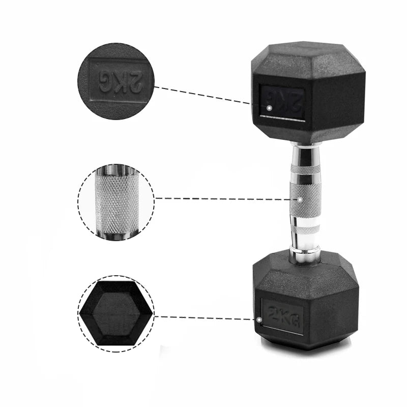 Weightlifting Hex Fixed Dumbbells Home Gym Commercial Weightlifting Equipment Arm Muscle Exercise Equipment Dumbbells