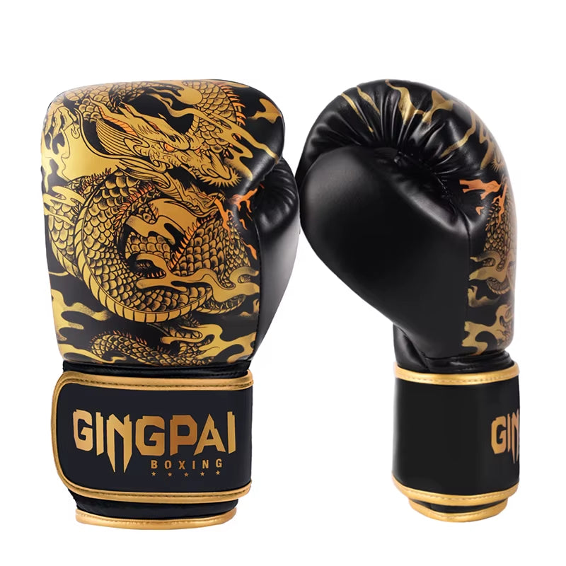 10/12/14OZ Thickened Boxing Gloves for Men and Women, Sanda Boxing Gloves, Combat Training for Children, Adult Muay Thai