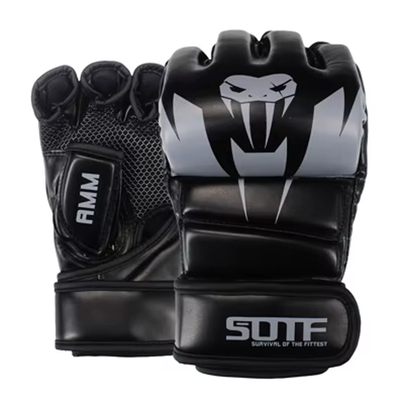 SOTF White MMA Venomous Snake Multicolor Boxing Gloves MMA Gloves Tiger Muay Thai Muay Thai Boxing Fight Glove Sanda Pads Box