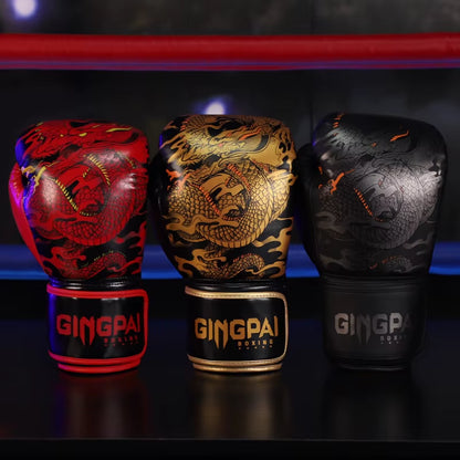 10/12/14OZ Thickened Boxing Gloves for Men and Women, Sanda Boxing Gloves, Combat Training for Children, Adult Muay Thai
