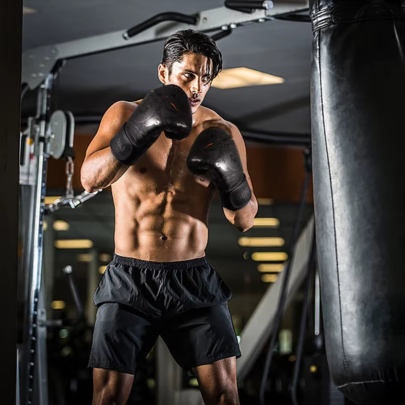 10/12/14OZ Thickened Boxing Gloves for Men and Women, Sanda Boxing Gloves, Combat Training for Children, Adult Muay Thai