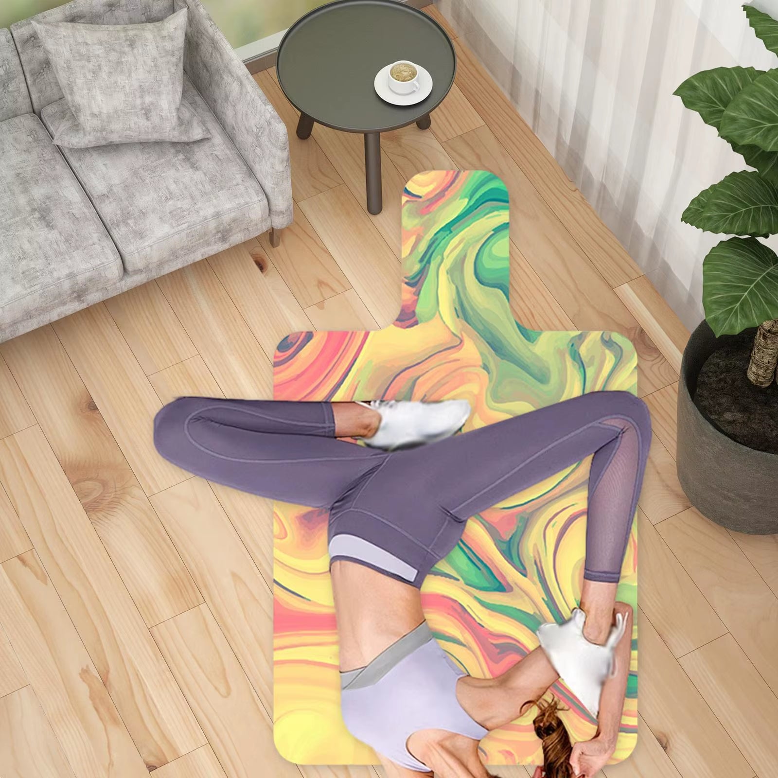 Pilate Reformer Mat Pilate Training Pad Soft Fitness Mat Decoration Nonslip Pilate Towel for Traveling Gym Home Workout Fitness