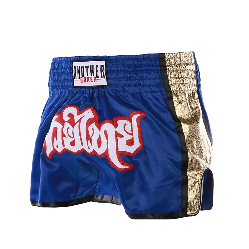 MMA Shorts for Kids & Adults, Muay Thai Shorts Boxing, Embroidered, Martial Arts Clothing for Muay Thai and Taekwondo Training